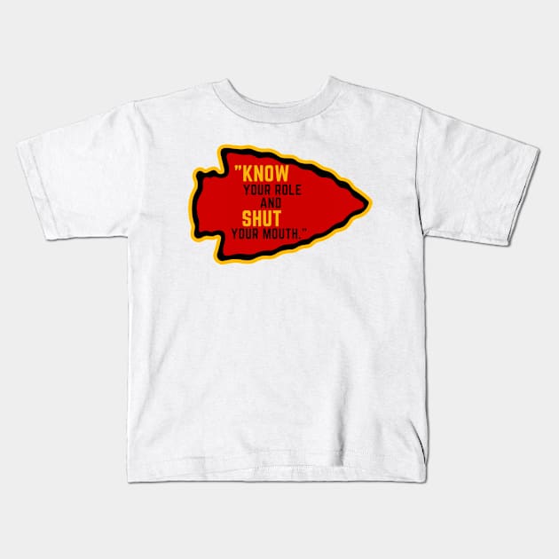 Know Your Role - Travis Kelce Kids T-Shirt by Arch City Tees